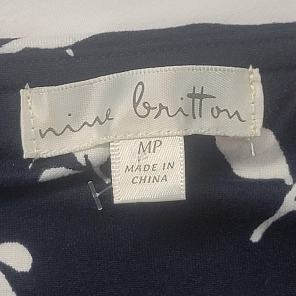 NINE BRITTON ANGIE FLORAL SPAGHETTI STRAP KNIT MIDI DRESS SIZE MP W/POCK… - Picture 13 of 13